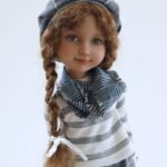ruby red doll blue beret