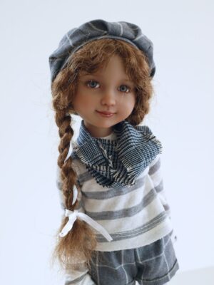 ruby red doll blue beret