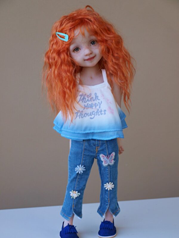 ruby red doll bright red hair