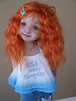 ruby red doll bright red hair cute girl